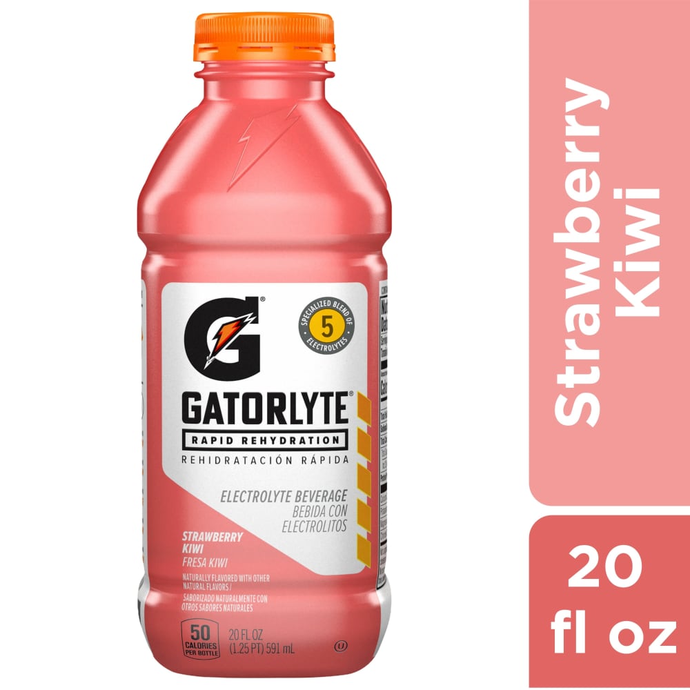 Gatorade Gatorlyte Electrolyte Beverage, Rapid Rehydration, Strawberry Kiwi
