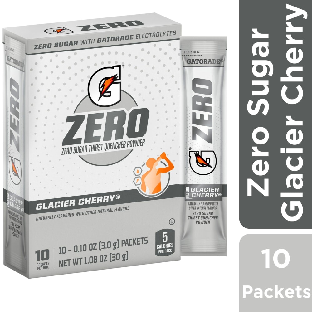 Gatorade Zero Sugar Thirst Quencher Powder Glacier Cherry