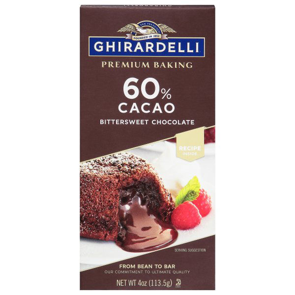 GHIRARDELLI Premium 60% Cacao Bittersweet Chocolate Baking Bar