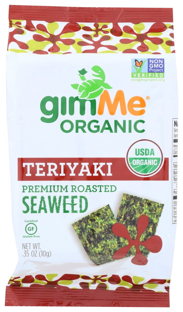 gimMe Seaweed Snacks, Roasted, Organic, Teriyaki