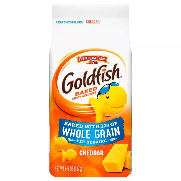Pepperidge Farm Goldfish Cheddar Crackers, Baked with Whole Grain