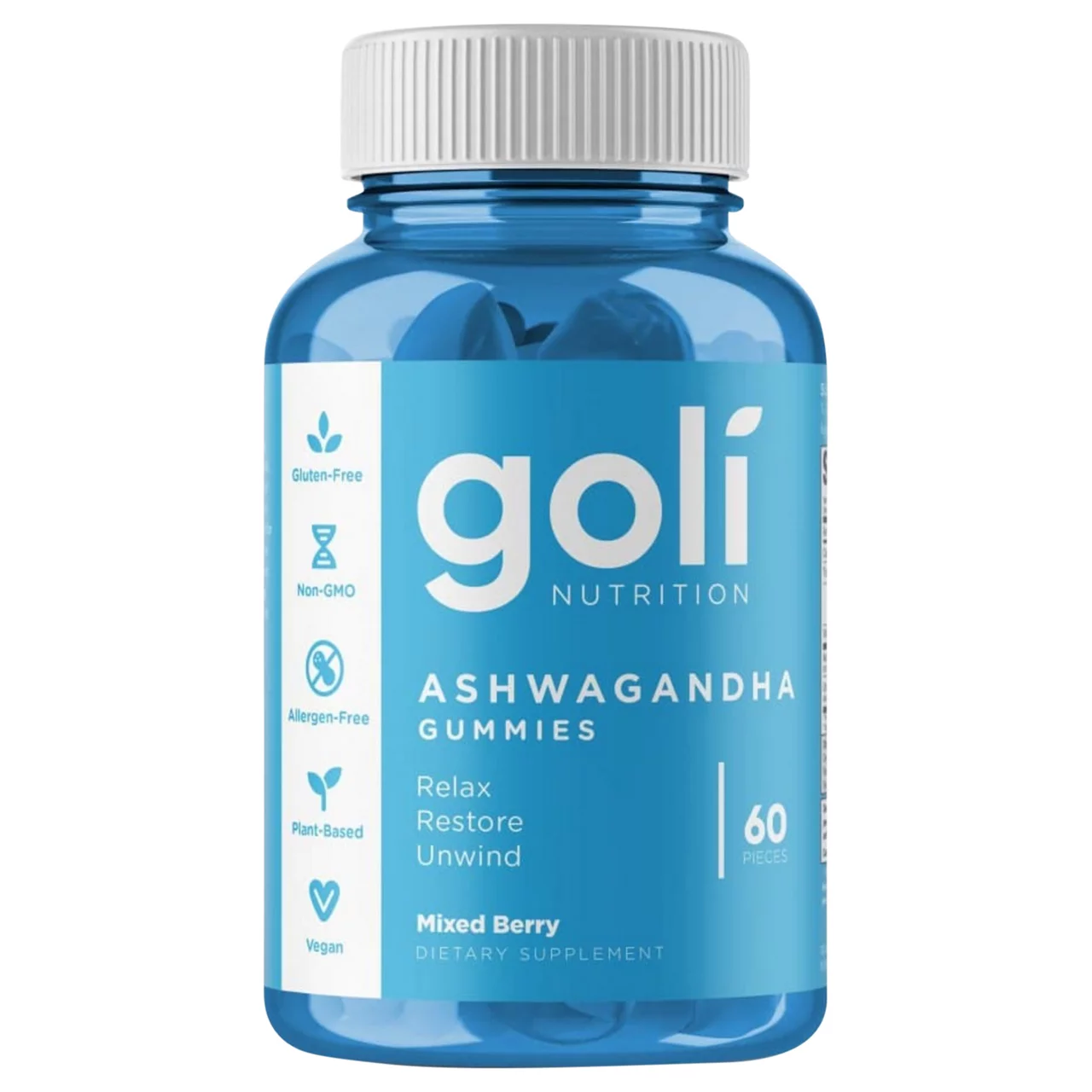 Goli Nutrition Ashwagandha, Gummies, Mixed Berry