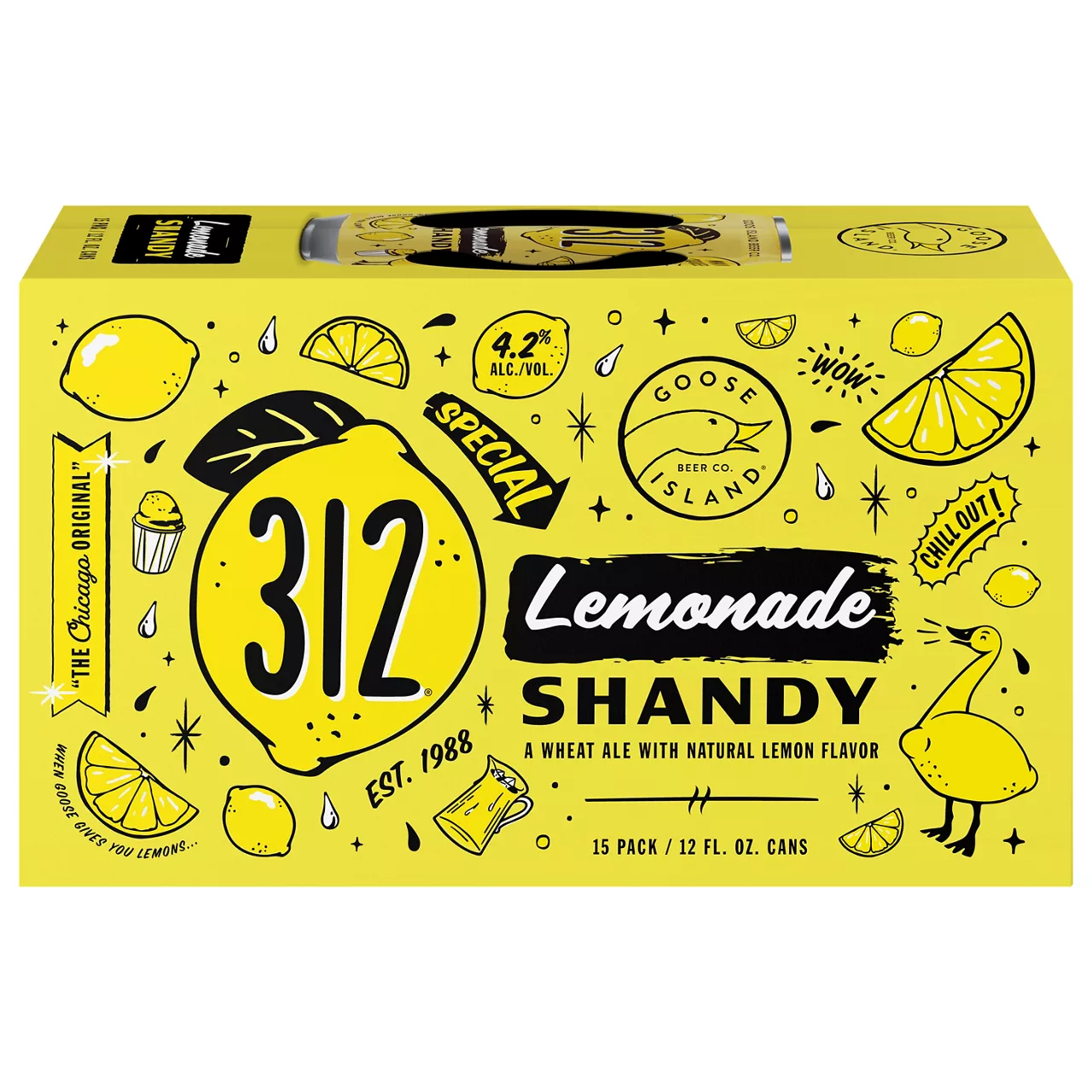 Goose Island Beer Co. 312 Lemonade Shandy Wheat Ale, 15 Pack