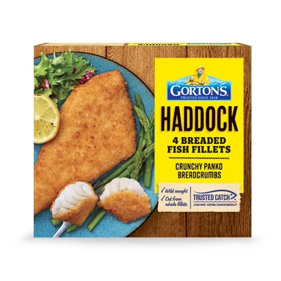 Gorton's Fish Fillets, Breaded, Haddock