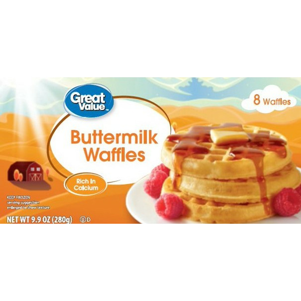 Great Value Buttermilk Waffles