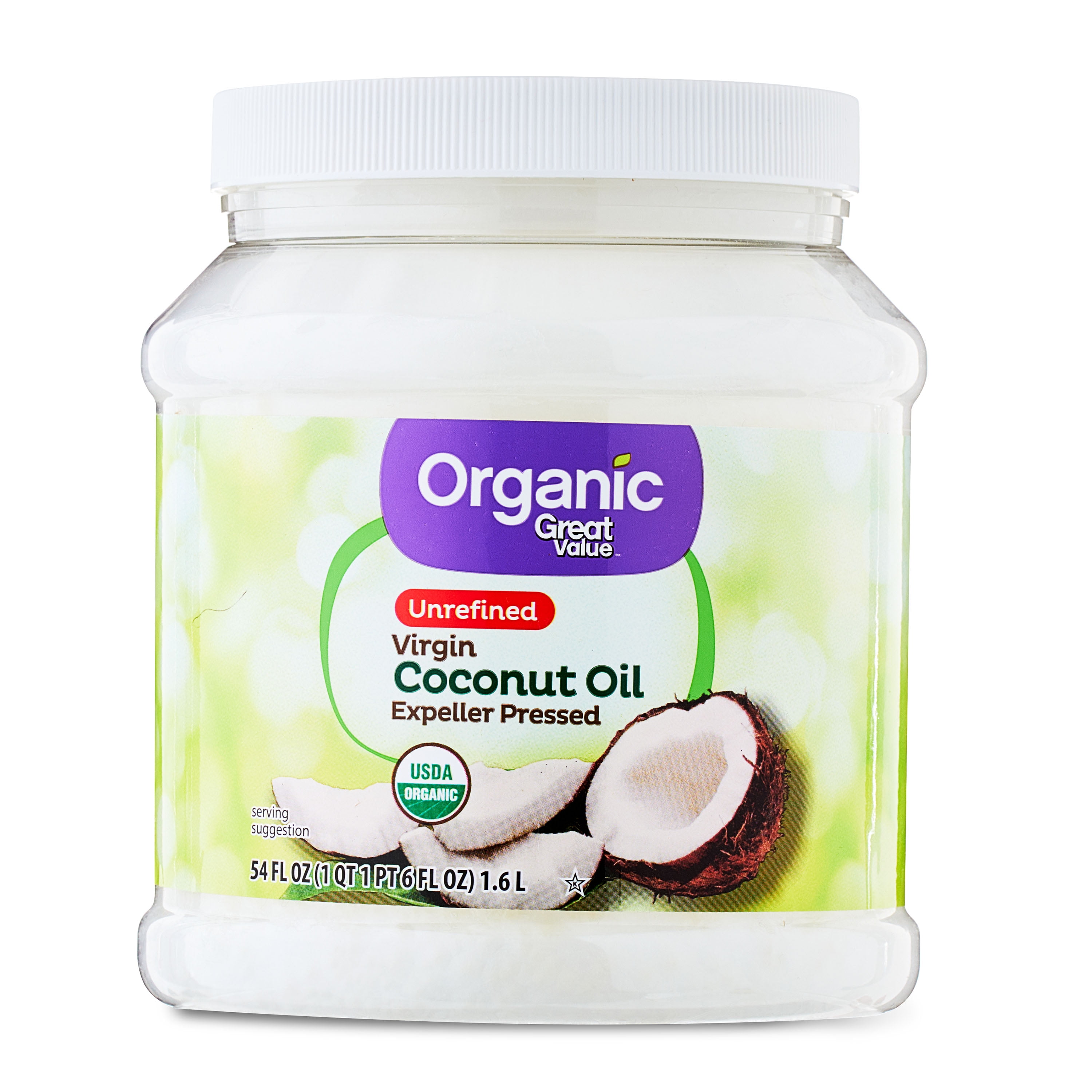 Great Value Organic Unrefined Virgin Coconut Oil
