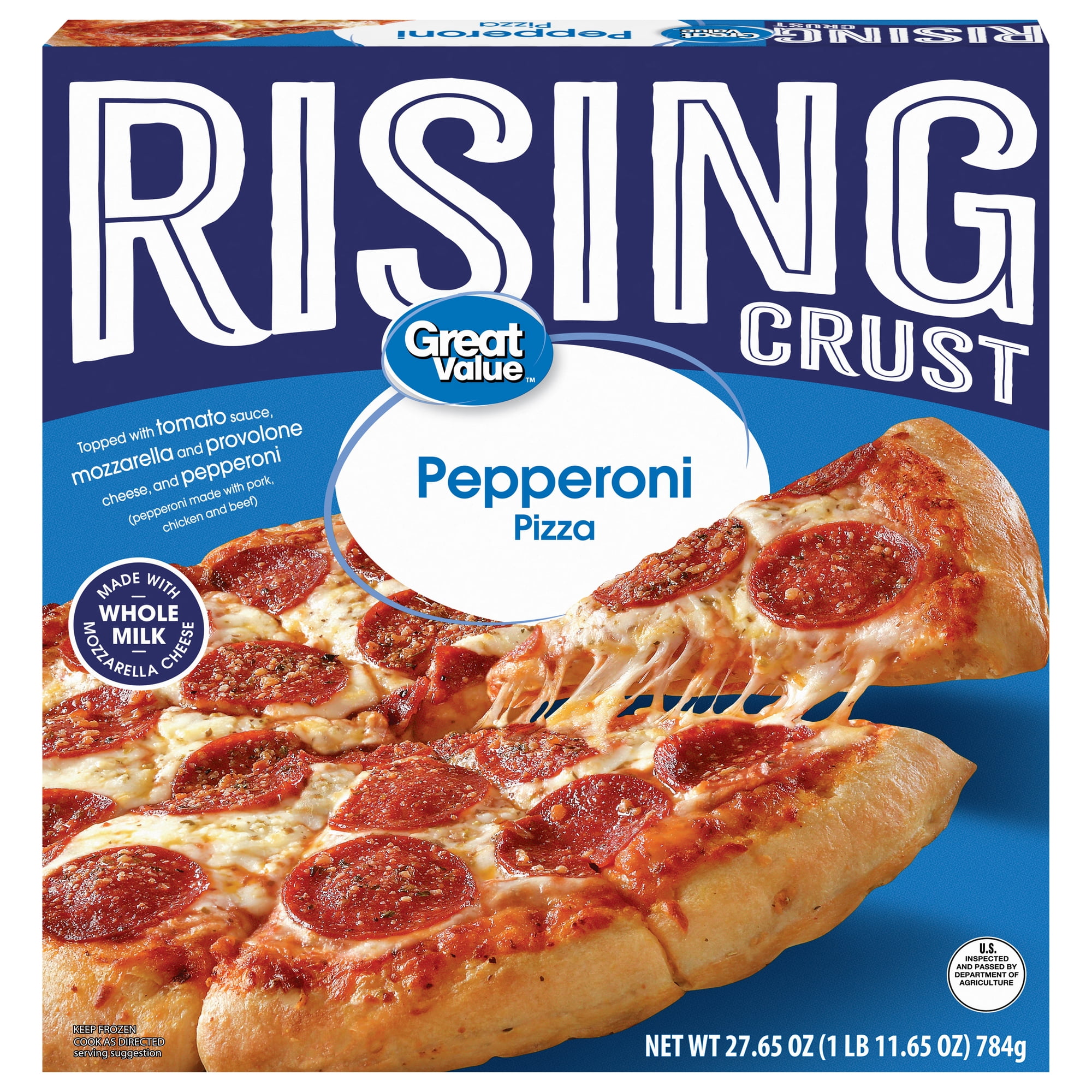 Great Value Rising Crust Frozen Pizza, Pepperoni