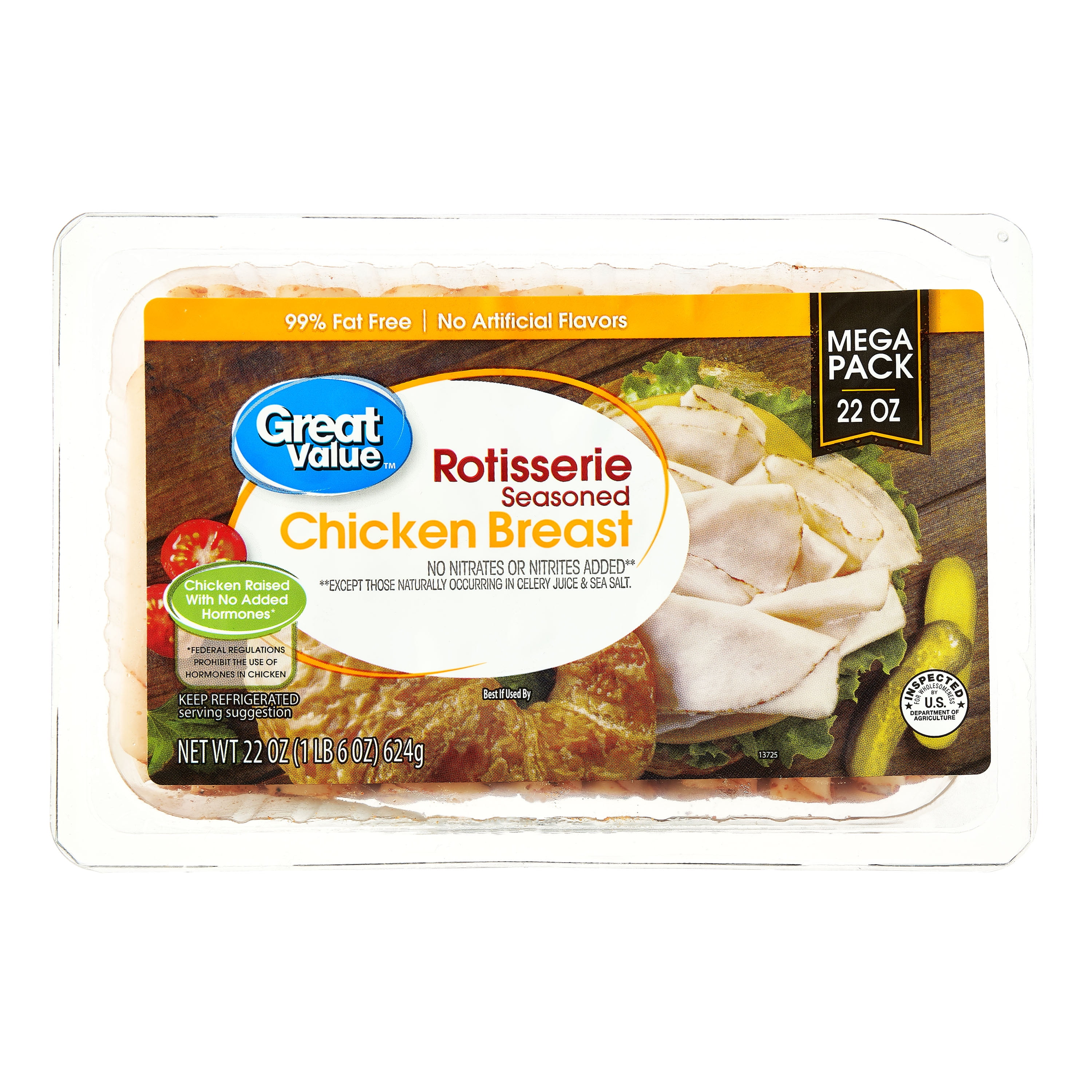 Great Value Rotisserie Seasoned Chicken Breast