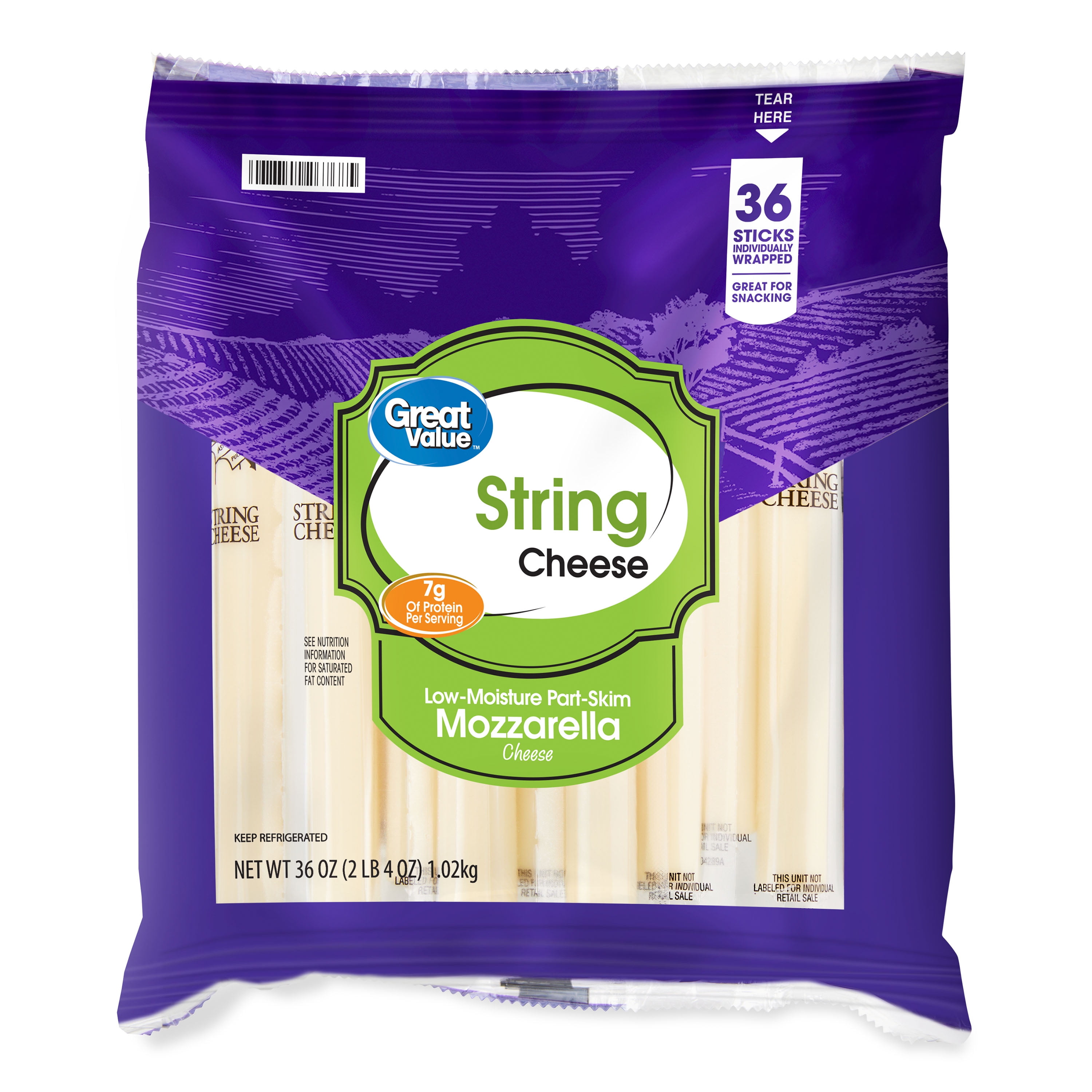 Great Value String Low-Moisture Part-Skim Mozzarella Cheese