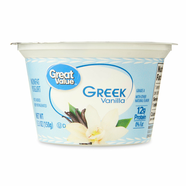 Great Value Vanilla Greek Nonfat Yogurt