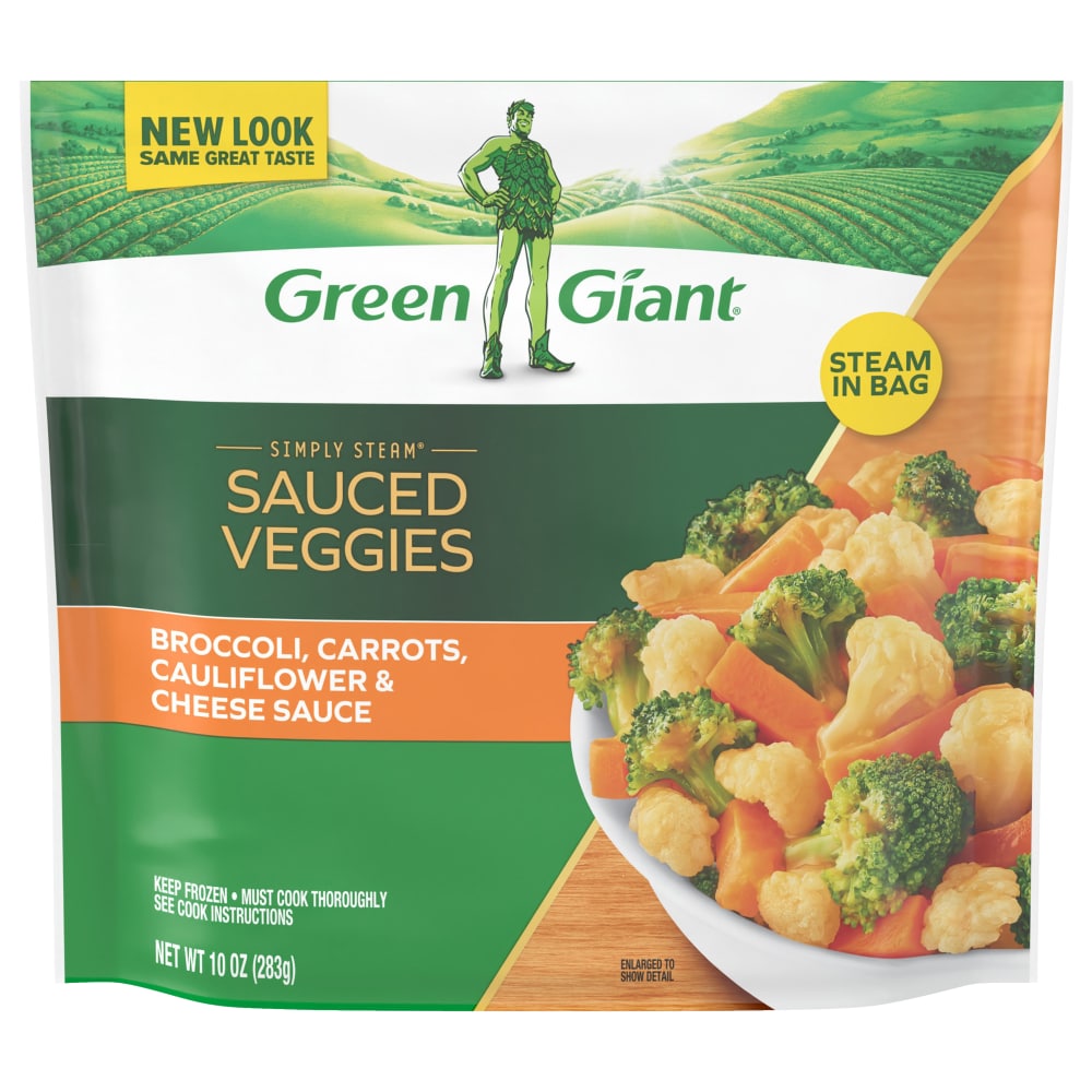 Green Giant Simply Steam Sauced Veggies, Broccoli, Carrots, Cauliflower & Cheese Sauce