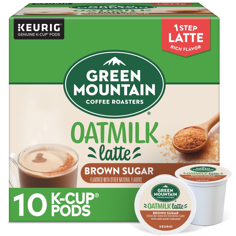 Green Mountain Coffee Roasters One Step Brown Sugar Oatmilk LatteMedium Roast K-Cup Coffee Pods