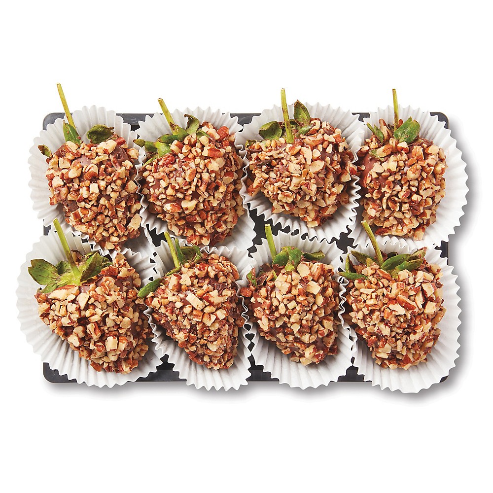 H-E-B Bakery Gourmet Chocolate-Dipped Strawberries - Pecans