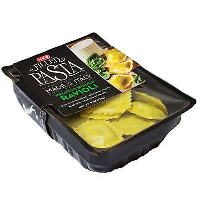 Heb Ravioli H-E-B Filled Pasta, Ricotta & Spinach Ravioli