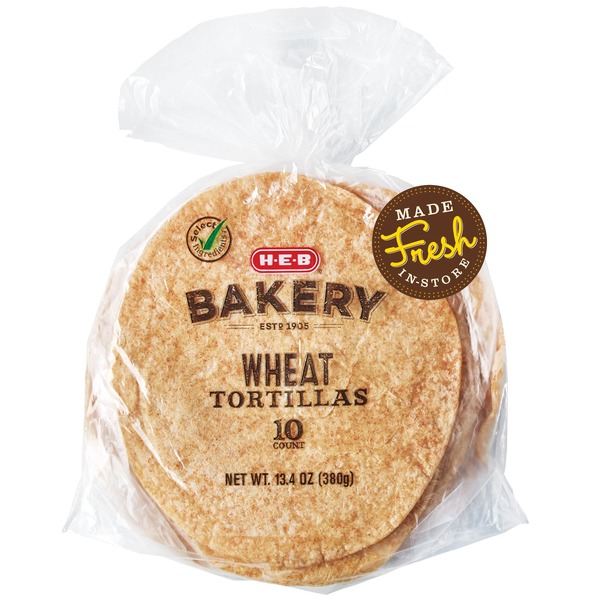 H-E-B Bakery Wheat Flour Tortillas