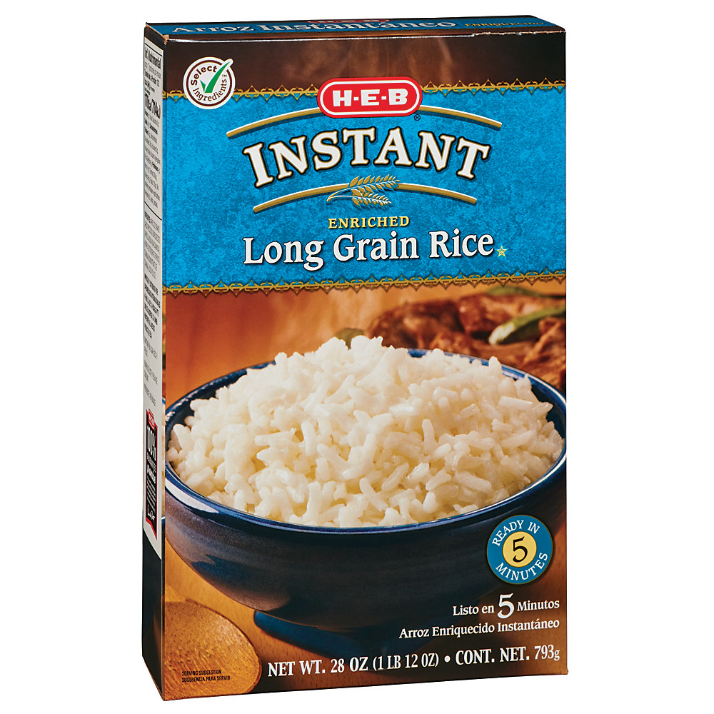 H-E-B Precooked Enriched Instant Long Grain Rice