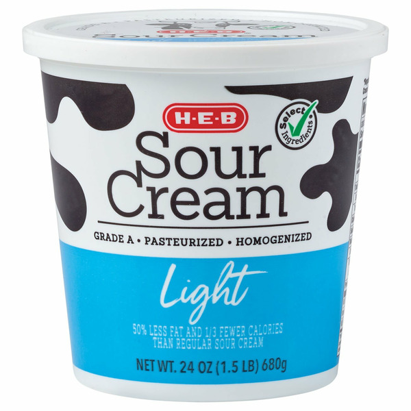 H-E-B Light Sour Cream