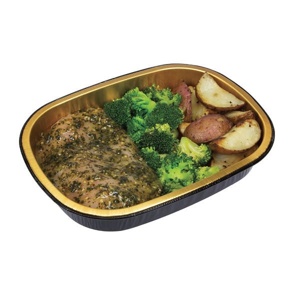 H-E-B Meal Simple Basil Pesto Chicken Breast With Potato And Broccoli