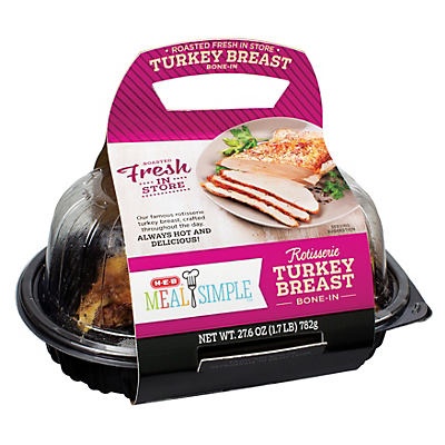 H-E-B Meal Simple Roasted Turkey Breast Bone-In