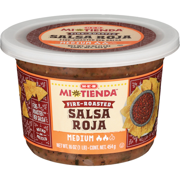 H-E-B Mi Tienda Fire-Roasted Salsa Roja - Medium