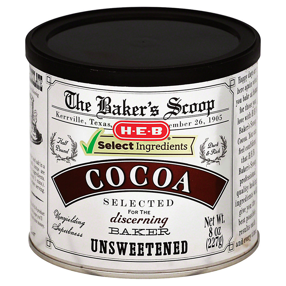 Select Ingredients H-E-B Select Ingredients Baker's Scoop Unsweetened Cocoa