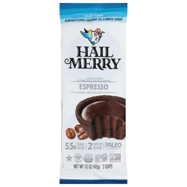 Hail Merry Dark Chocolate Cups, Espresso