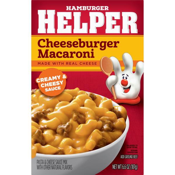 Hamburger Helper Cheeseburger Macaroni, Creamy & Cheesy Sauce