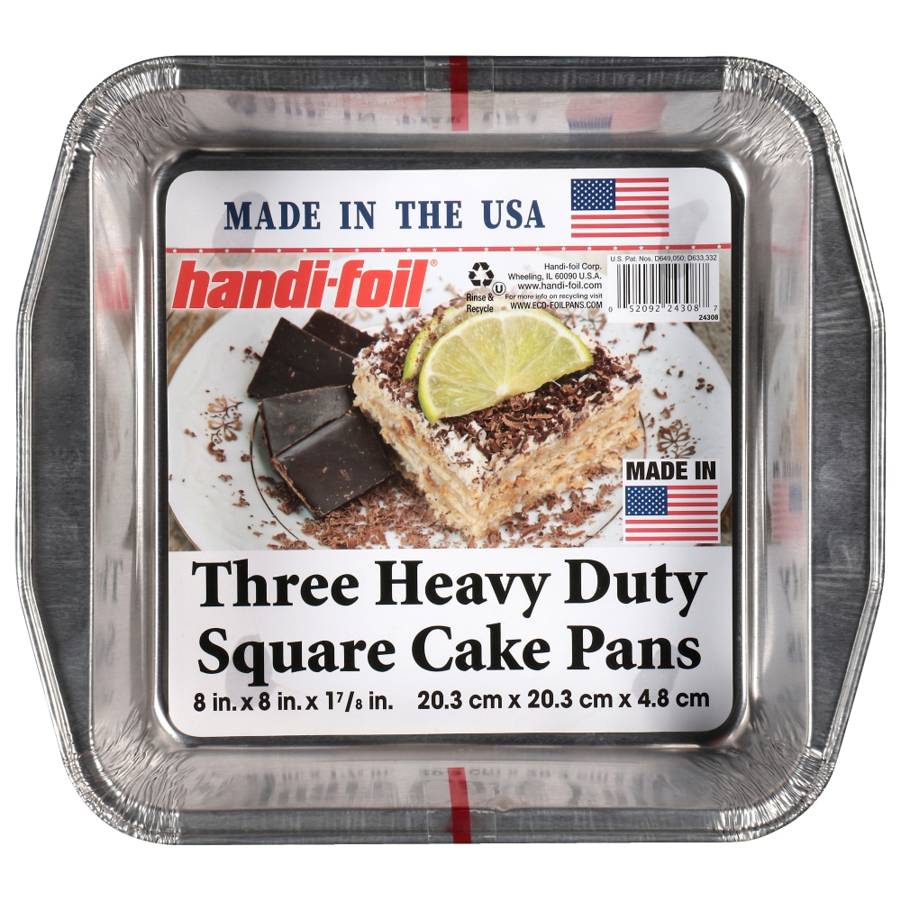Handi-foil® Heavy Duty Square Cake Disposable Pans