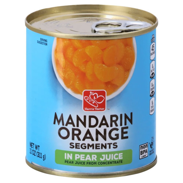Harris Teeter Mandarin Orange Segments in Pear Juice