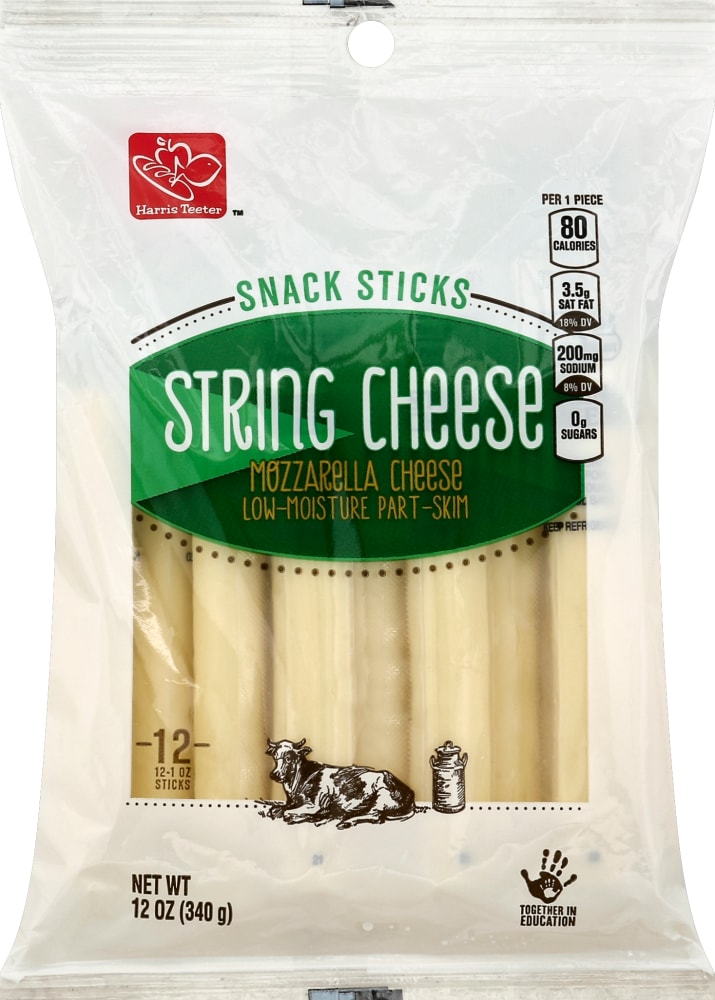 String Cheesticks Harris Teeter Mozzarella String Cheese Snack Sticks