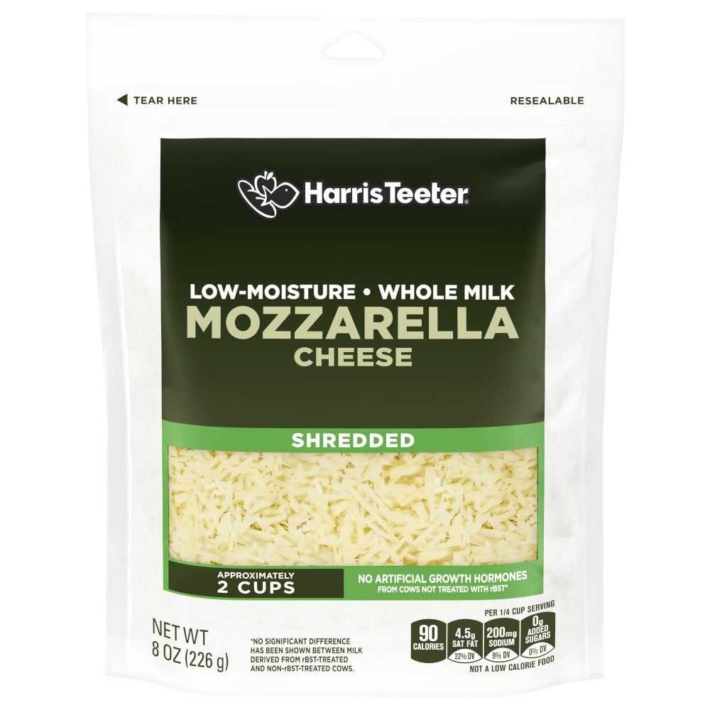 Harris Teeter Whole Milk Mozzarella Shredded Cheese
