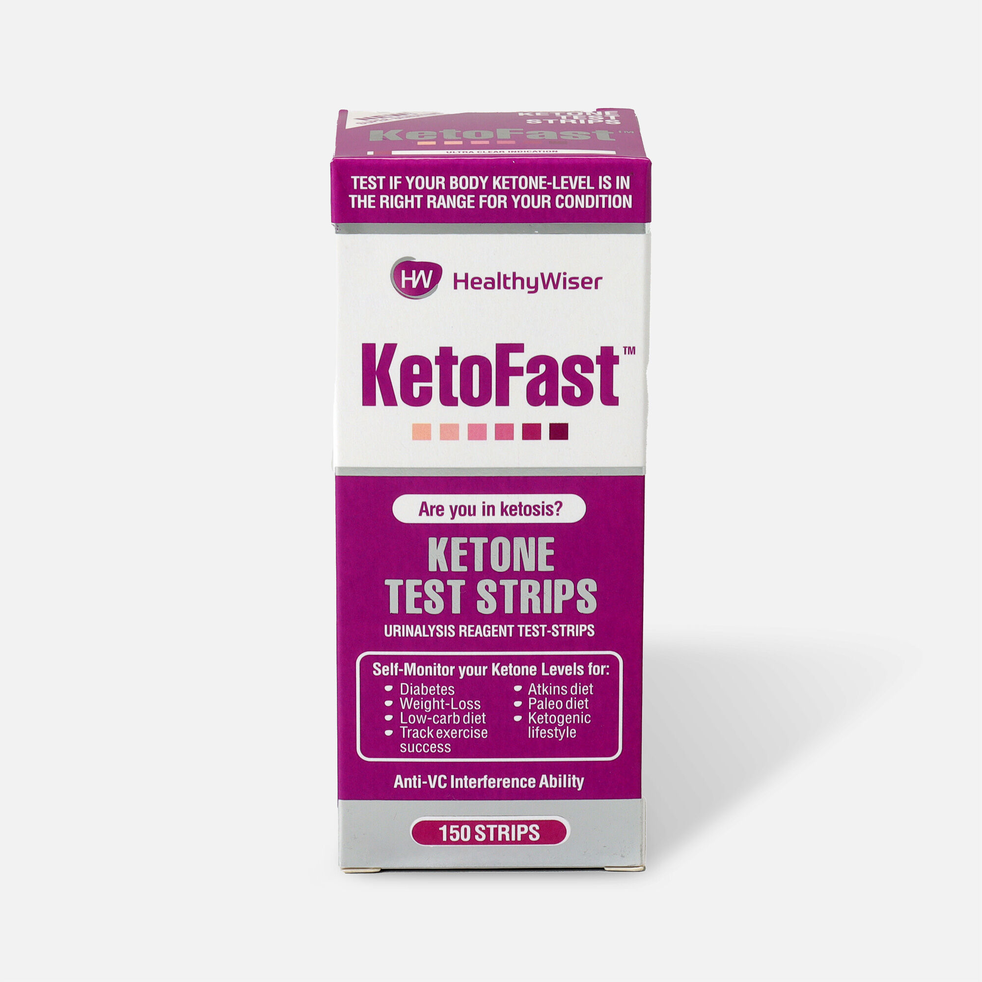 HealthyWiser Ketone Test Strips - 150 ct