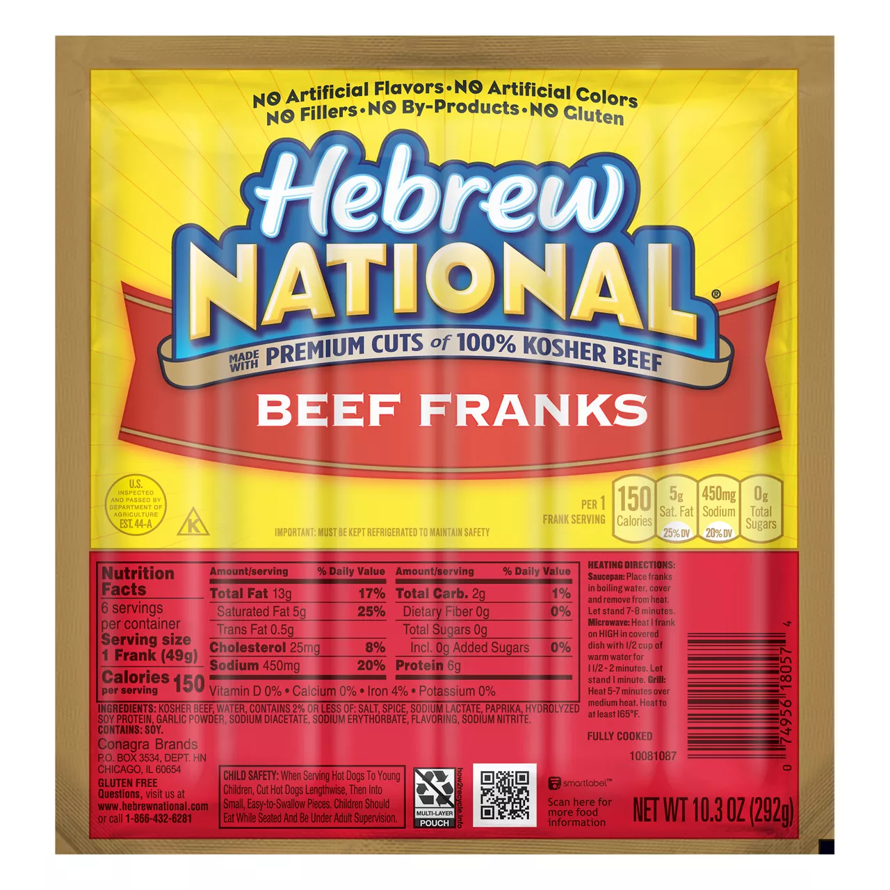 Hebrew National Original Beef Franks