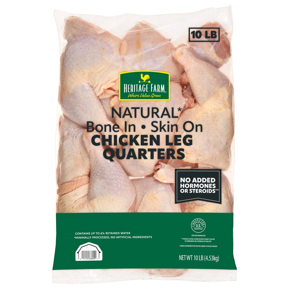 Heritage Farm® Bone In Skin On Chicken Leg Quarters