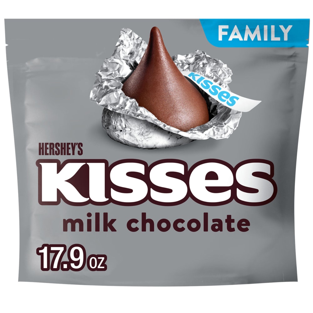 HERSHEY'S KISSES Milk Chocolate Candy Family Pack