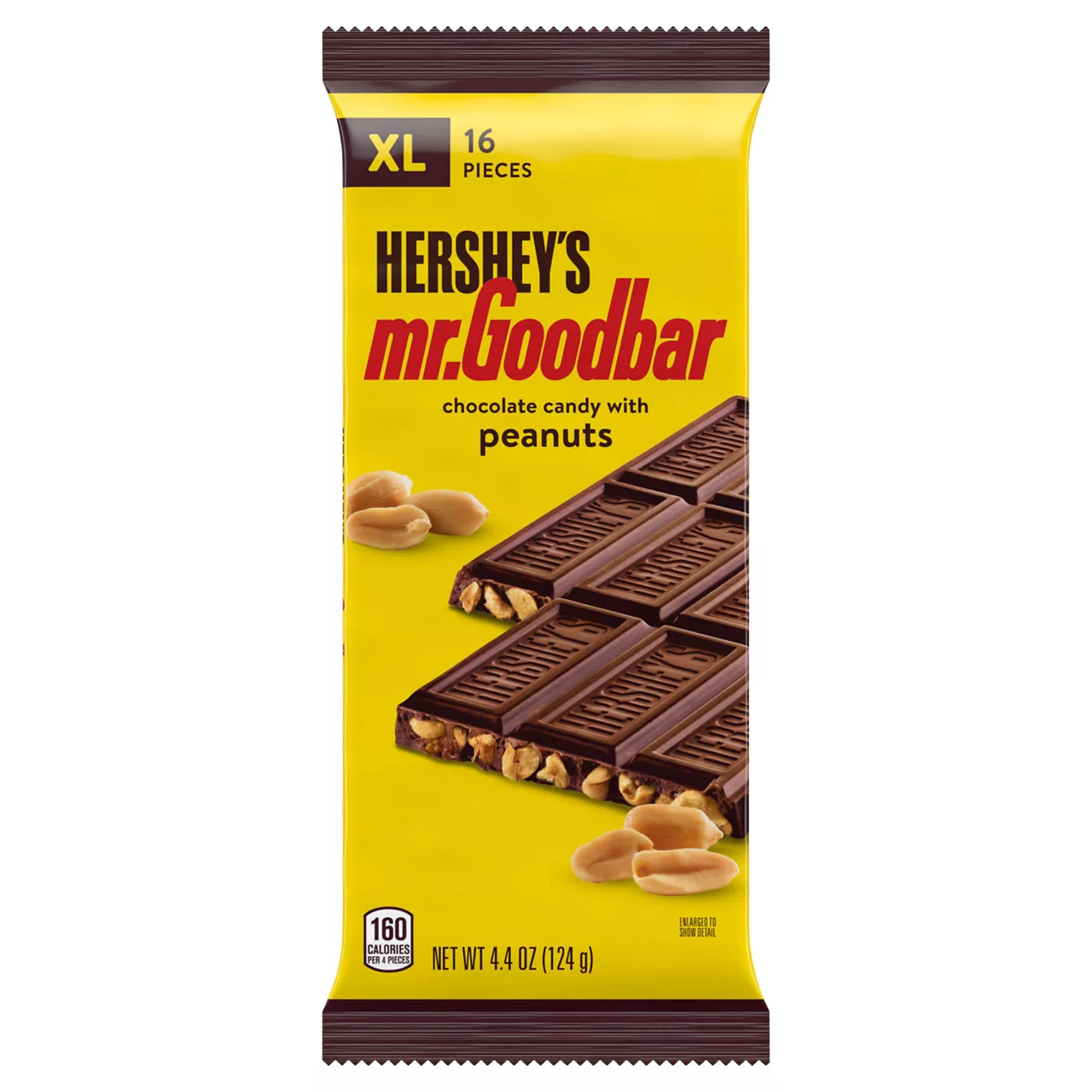Hershey's Mr. Goodbar Chocolate with Peanuts XL Candy, Bar