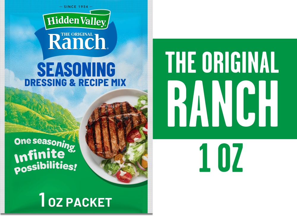 Hidden Valley Original Ranch Seasoning Dressing and Recipe Mix Packet for Quick Meals