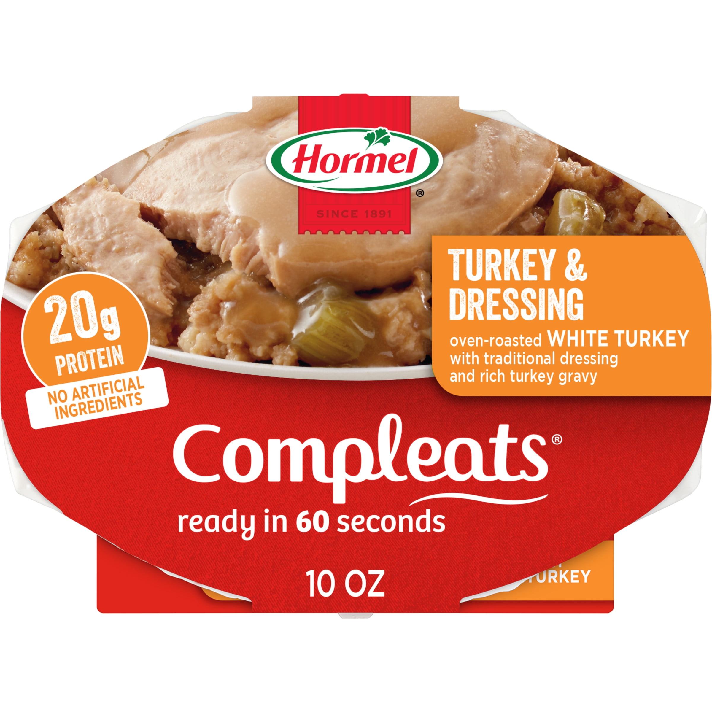 Turkey & Dressing Oven-roasted White Turkey With Traditional Dressing ...