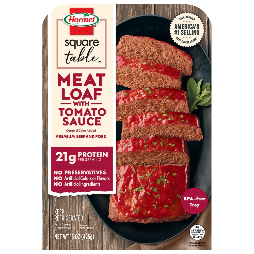 HORMEL SQUARE TABLE Homestyle Meatloaf with Tomato Sauce