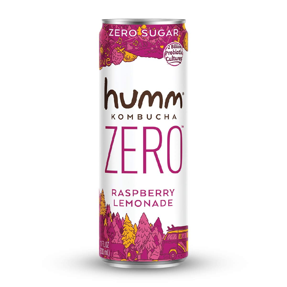 Humm Zero Sugar Raspberry Lemonade Probiotic Kombucha