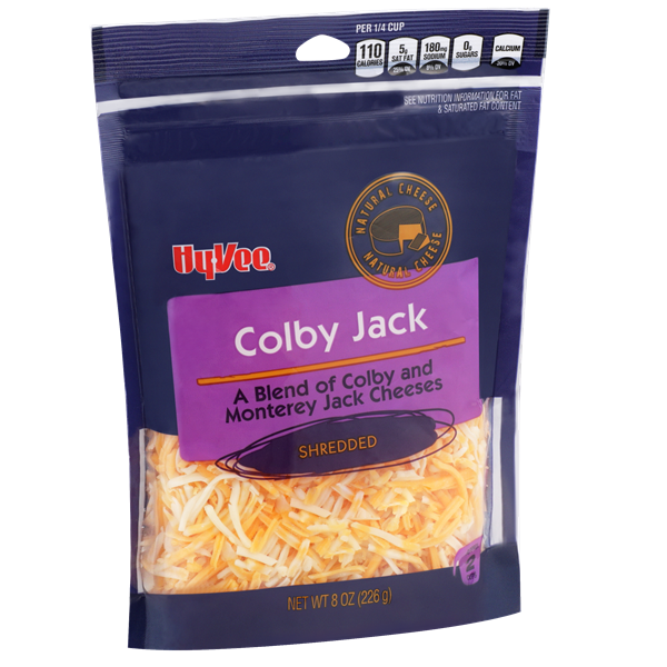 Colby Jack A Blend Of Colby And Monterey Jack Shredded Cheeses
