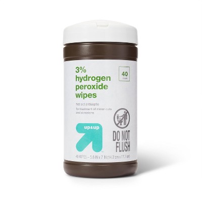 Hydrogen Peroxide Wipes - 40ct - Up&Up