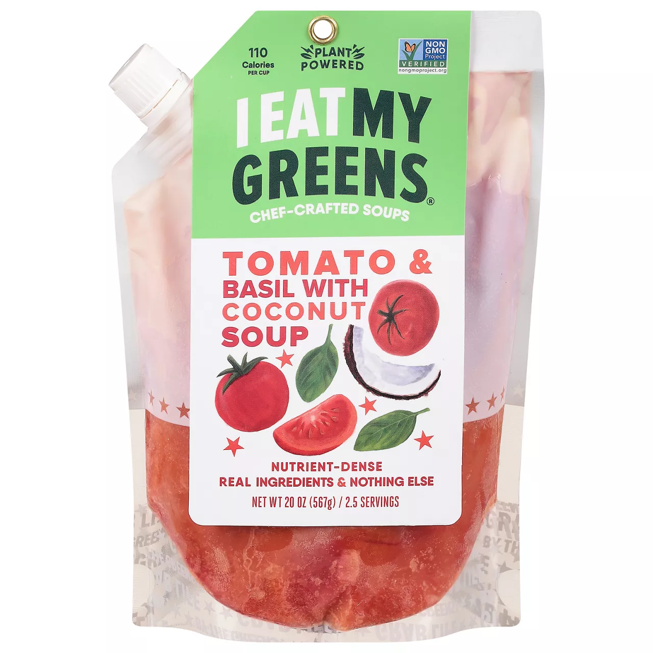I Eat My Greens Soup, Tomato & Basil with Coconut