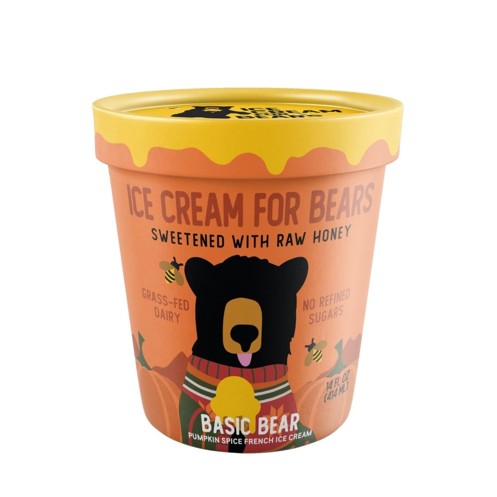Ice Cream for Bears Basic Bear Pumpkin Spice French Ice Cream Pint