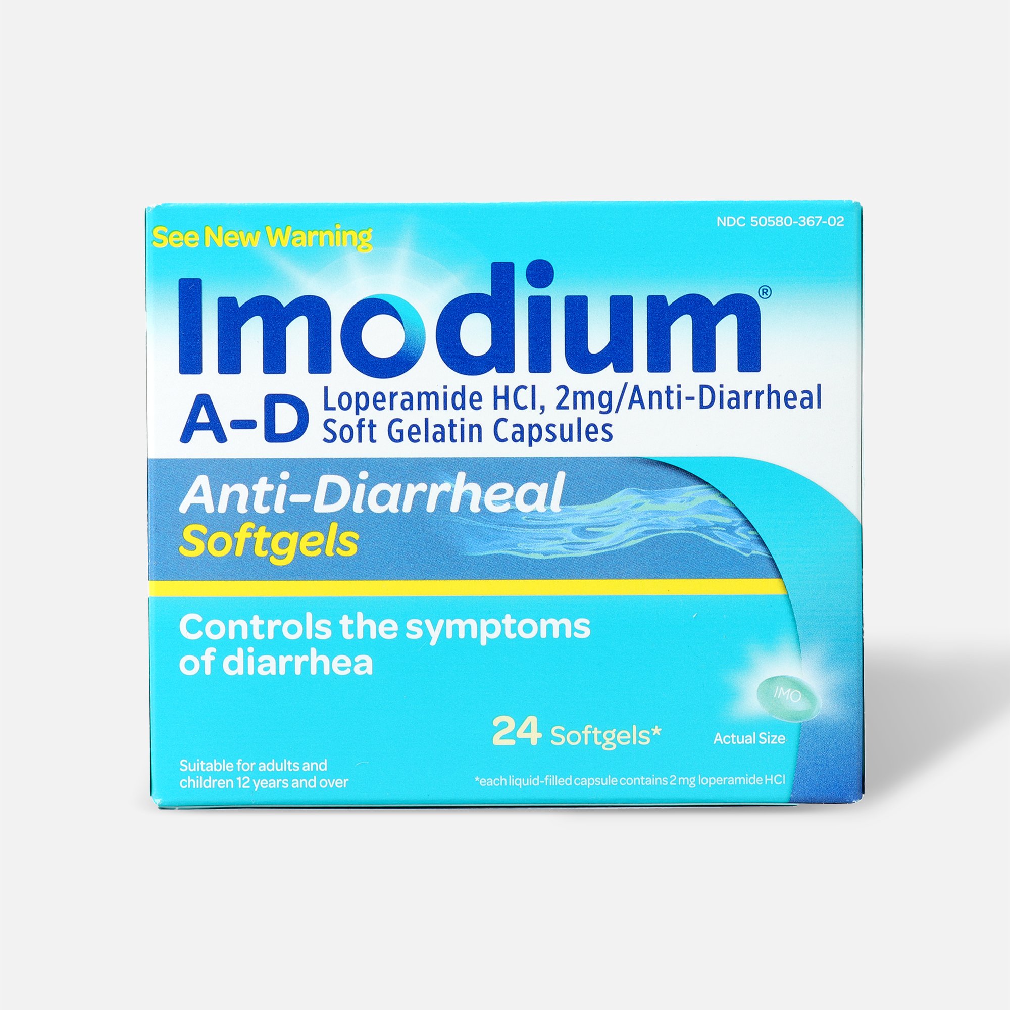 Imodium A-D Anti-Diarrheal, Softgels 24 ct