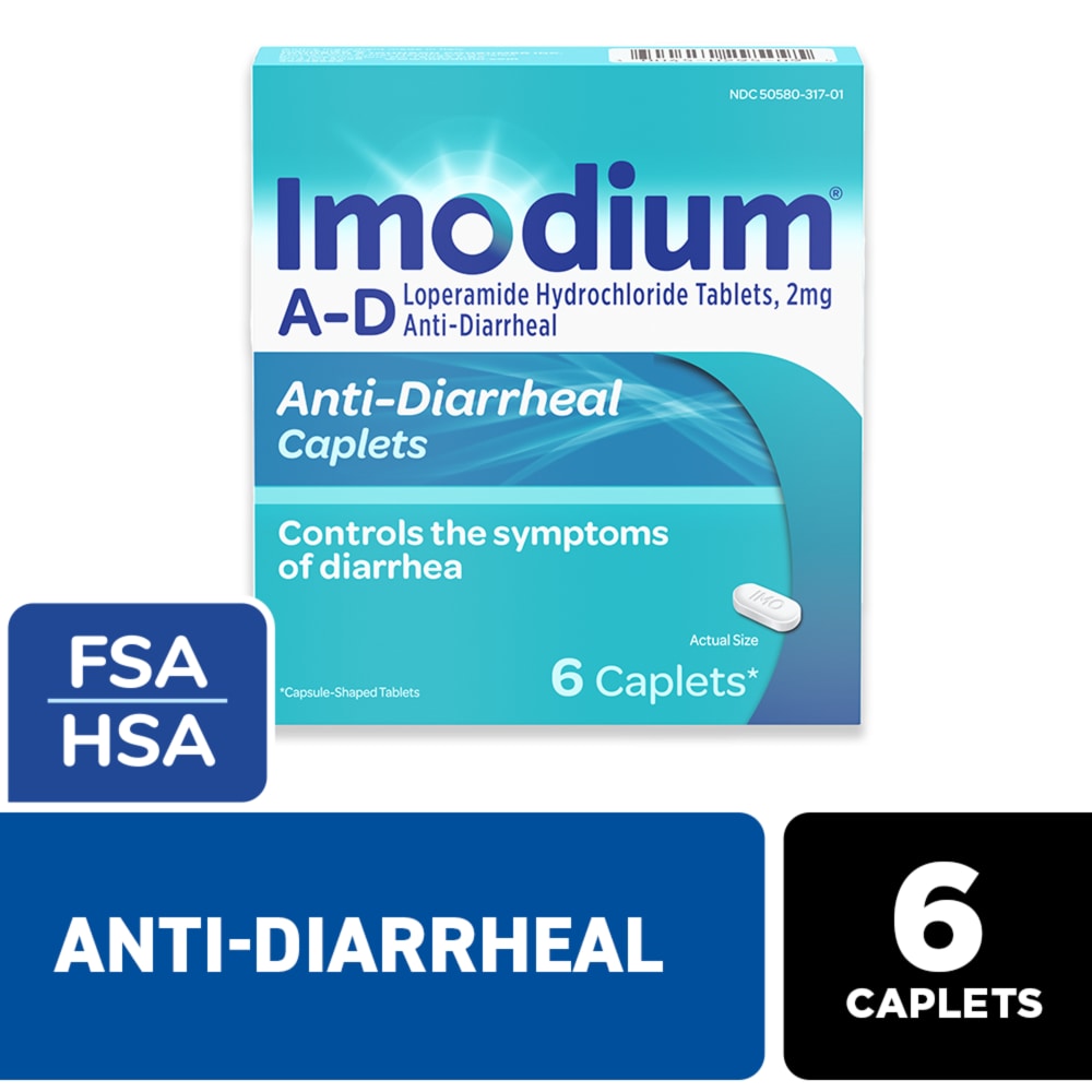 Imodium Anti-Diarrheal, A-D, Caplets
