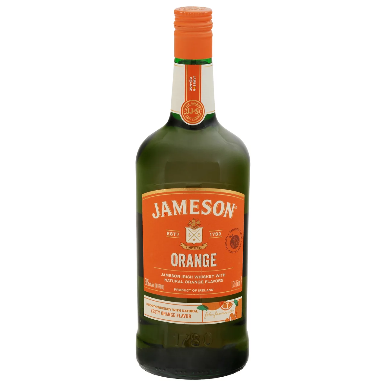 Jameson Orange Irish Whiskey, 1.75 L Bottle, 30% ABV
