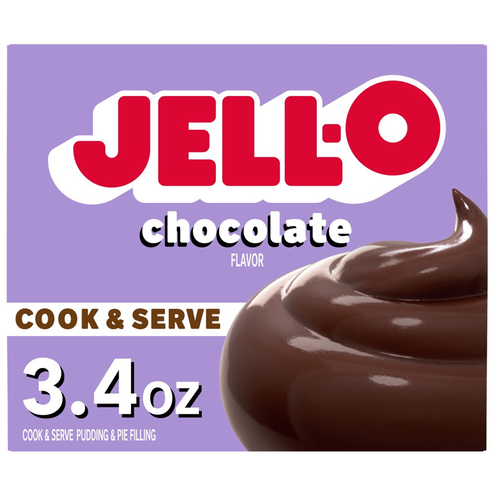 Jell-O Cook & Serve Chocolate Flavor Pudding & Pie Filling Mix, Box