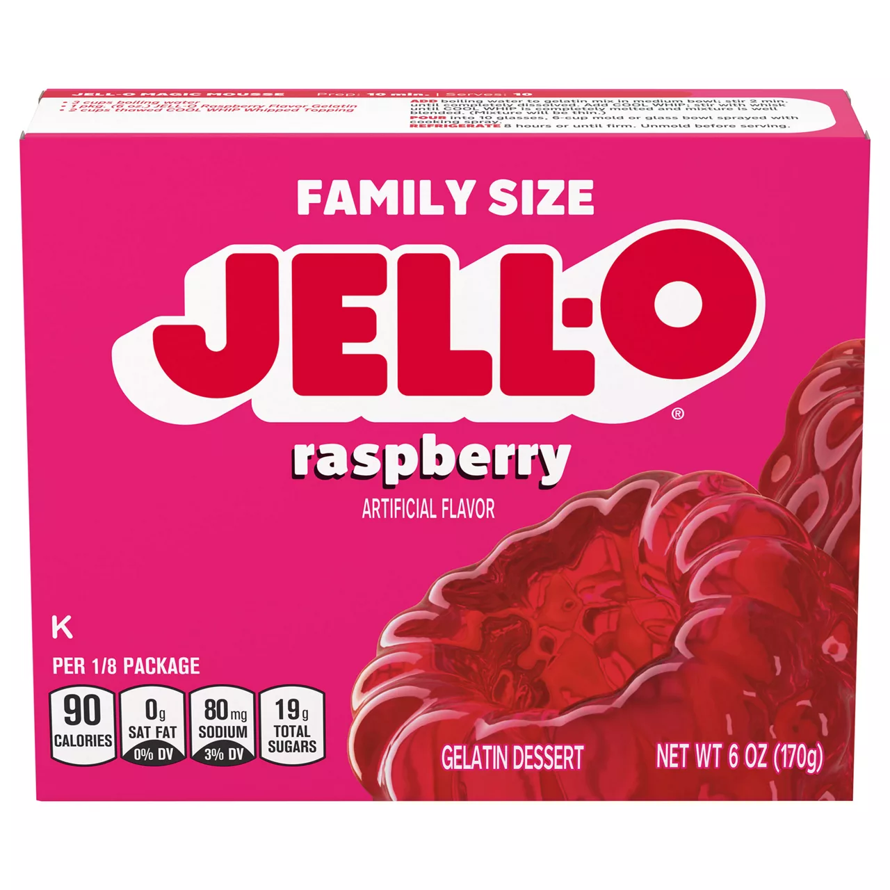 Jell-O Raspberry Gelatin Dessert Mix