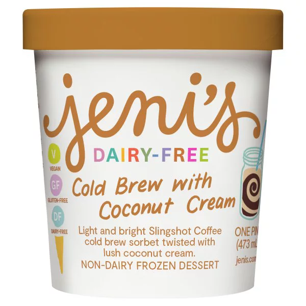 Cold Brew With Coconut Cream Light And Bright Slingshot Coffee Cold Brew Sorbet Twisted With Lush Coconut Cream. Non-Dairy Frozen Dessert